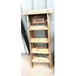 2 pairs of wooden step ladders