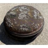 Vintage embroided prayer stool