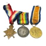 ww1 trio medals to 3537 pte d wiggins l.n.lancs .r