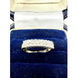 9ct gold diamond ring 2.6g 0.40ct diamonds