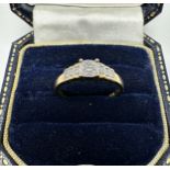 9ct gold diamond ring 2.3