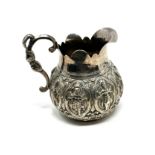 Burmese silver milk jug measures height 8cm