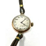 Vintage ladies 9ct gold rolex wrist watch spares & repairs