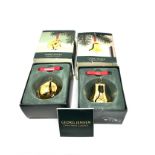 Georg jensen christmas decorations boxed gold plated