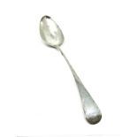 Georgian silver basting spoon London silver hallmarks