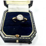 18ct gold diamond cluster ring (2.1g)