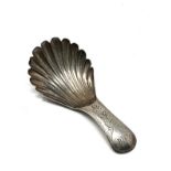 Georgian silver tea caddy spoon