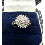 9ct gold diamond ring 2.9g