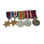 ww2 ER.11 long service medal group to 5572990 w.o.2 p.jones r.e.m.e