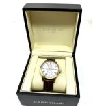 Boxed thomas earnshaw wristwatch the watch is ticking