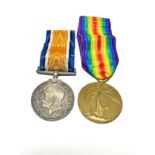 ww1 medal pair to 58101 pte w wesson northumberland fus