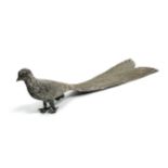 Mexican sterling silver bird figure measures approx length 20cm