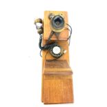 Vintage wall hanging telephone