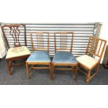 Four antique chairs good sturdy condition