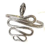 Silver 925 snake bracelet, approximate weight 27.9g