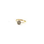 Ladies 9ct gold diamond set dress ring, ring size Q, total weight 2.2grams