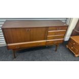1960s teak sideboard with four drawers measures approx 54 inches in length and height 35 inches