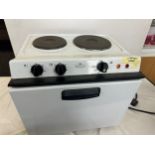 Baby belling tabletop oven and hob no 121r, Mk2, in working order, approximate width 48cm