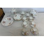 Royal Crown Derby tea set, posies