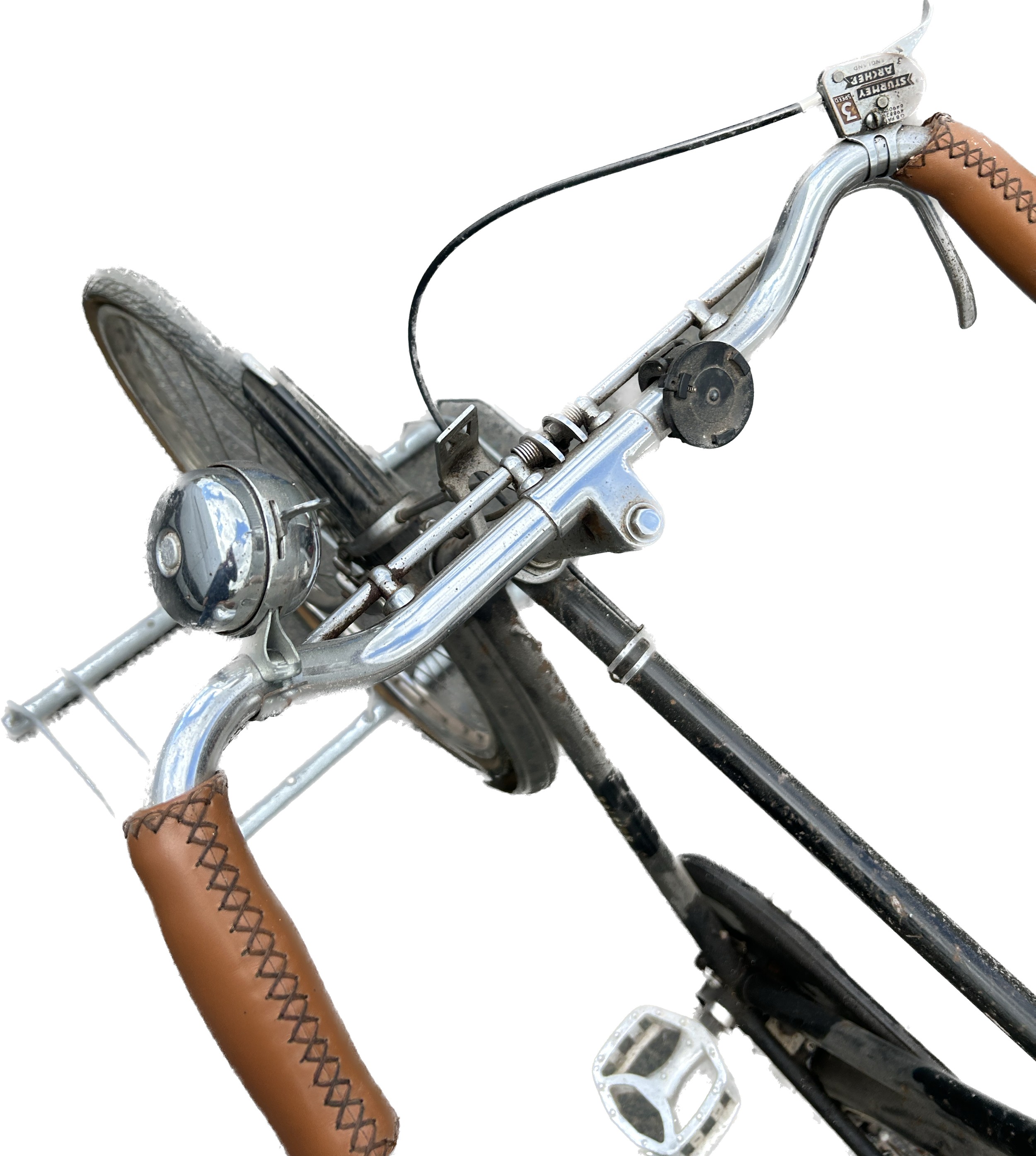 Vintage gents Raleigh brooks bike - Image 3 of 5