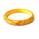 Genuine tested butterscotch bakelite bracelet