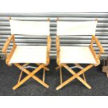 A pair of directors chairs