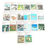 Selection vintage hardback observers books to include postage stamps, aircraft, cats, house