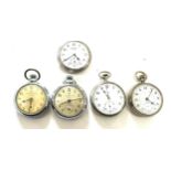 Selection 5 pocket watches, all untested a/f