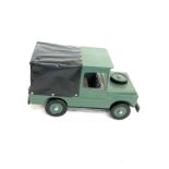 Wooden hand made Land Rover truck, measures approximately 20 inches wide 11 inches tall 9 inches