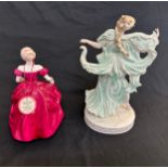 Two boxed porcelain figures one Coalport 'Ladies of Fashion Flair' and Wedgwood ' Spirit of Dance