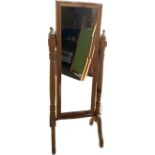 Pine shivel mirror approx height 62 inches