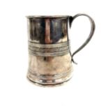 Antique continental white metal tankard weight 430grams