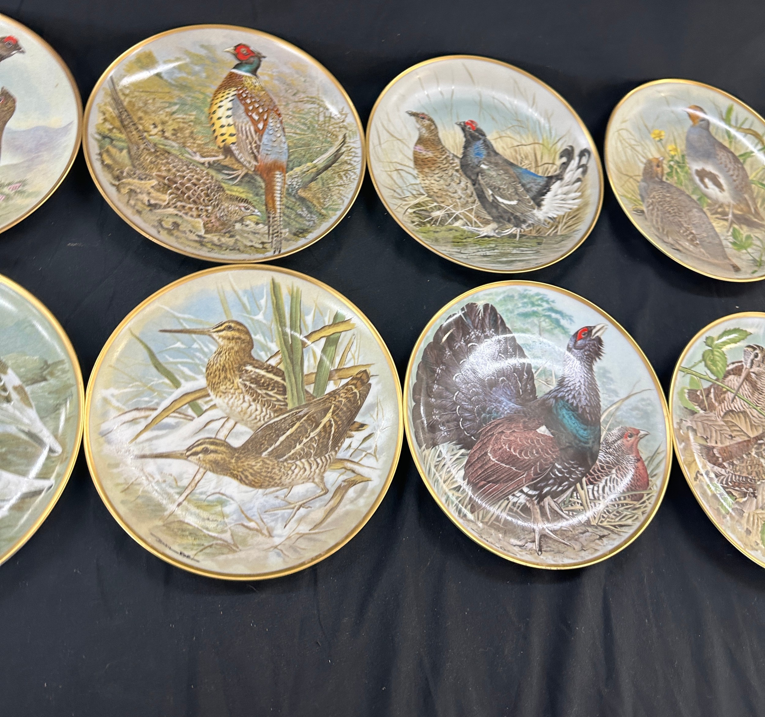 Set of 12 Franklin Porcelain gamebirds of the world by Basil Ede collectors plates - Image 3 of 5