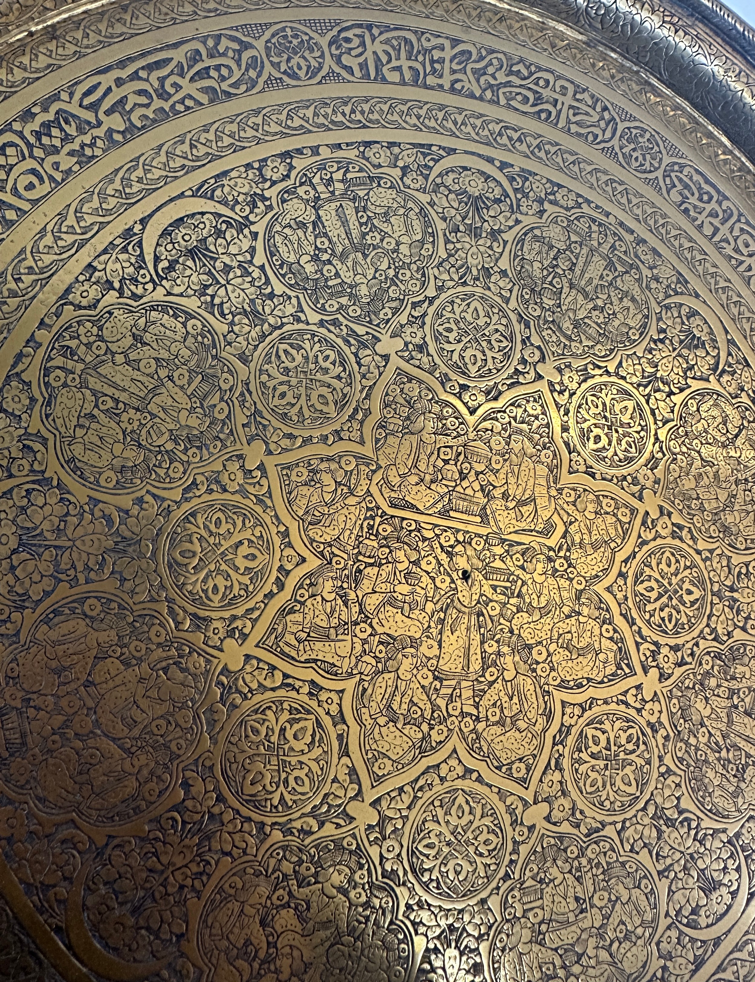 Large islamic brass charger diameter 40cm - Image 4 of 5
