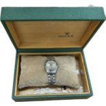 Boxed ladies 1978 Rolex Oyster Perpetual date, ticks but no warranty given