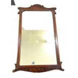 Vintage framed mirror measures approximately 27.5 inches long 14.5 inches wide