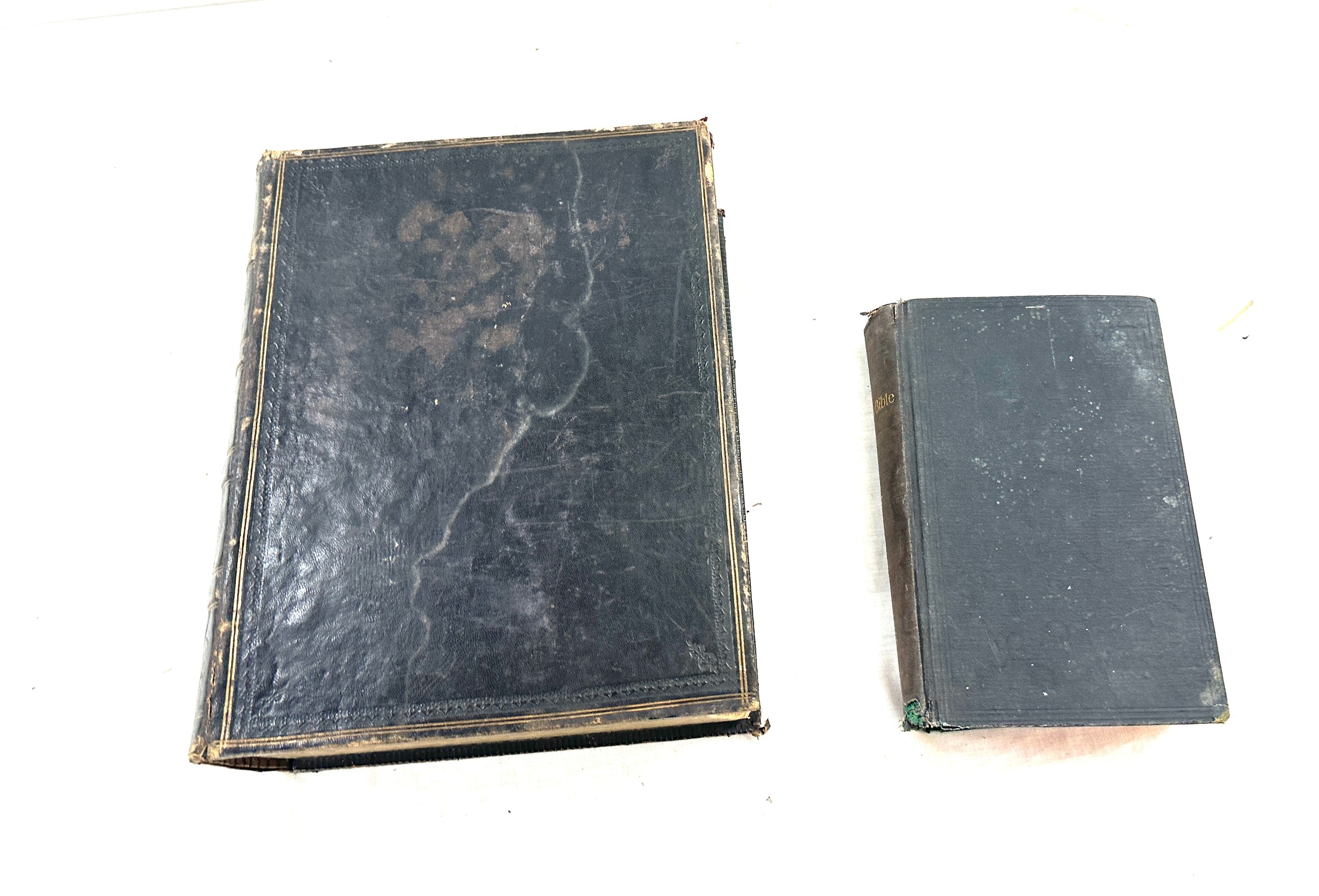 Large antique bible, 1915 small bible