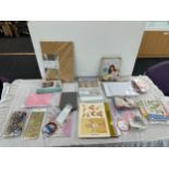 Selection of craft items includes paper pins, craft books etc