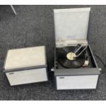 Vintage hacker portable record player gp42, with hacker amp, working order