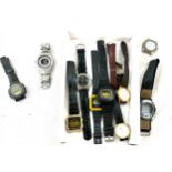 Selection of gents wristwatches to include slazenger etc