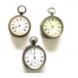 Selection 3 pocket watches, all untested a/f