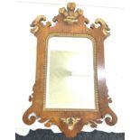 Ornate framed mirror, measures approximately 30 inches tall 18.5 wide