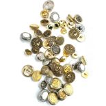 Large selection of vintage and later buttons