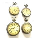 Selection 4 pocket watches, all untested a/f