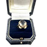 9ct gold smoky quartz ring (2.9g)