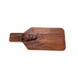 Vintage wooden mouse cheeseboard, approximate length 13 inches
