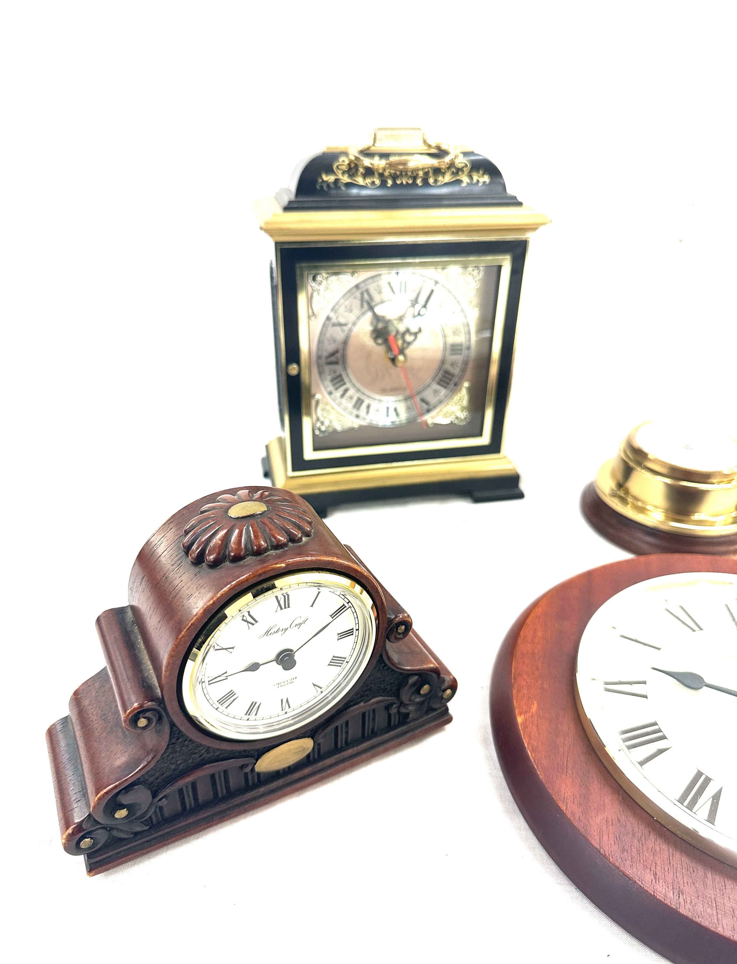 Selection of battery operated clocks to include wall hanging, mantel clocks etc, all untested - Image 5 of 6