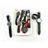 Selection of gents wrist watches to include Sekonda etc