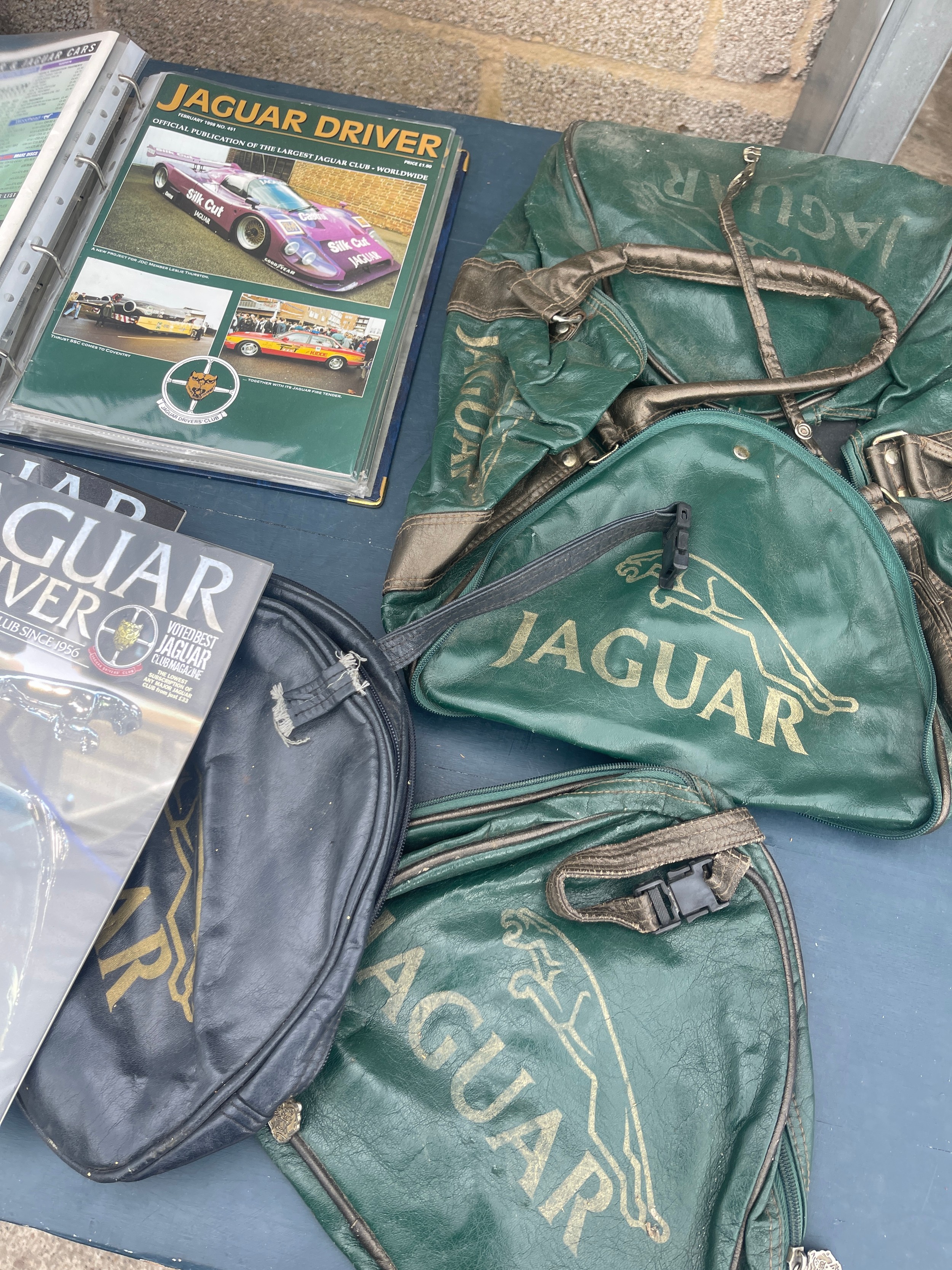 Large selection of car memorabilia includes AA badge, Jaguar magazines etc - Image 4 of 4