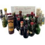 Selection of 48 alcohol miniatures (14 full, 5 partial, 29 empty)